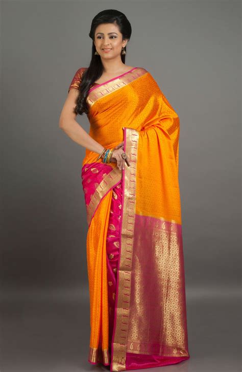 satin saree aunty back|elegant orange and green sarees.